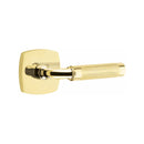 Emtek Select R-BAR Knurled Lever with Urban Modern Rosette