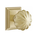 Emtek Melon Knob With Wilshire Rosette