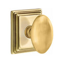 Emtek Egg Knob Concealed Screws With Wilshire Rosette