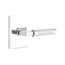 Emtek Select L-Square Knurled Lever with Modern Rectangular Rosette