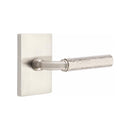 Emtek Select R-BAR Hammered Lever Concealed Screws with Modern Rectangular Rosette