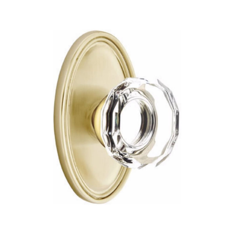 Emtek Lowell Knob Concealed Screws With Oval Rosette