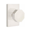 Emtek Octagon Knob with Modern Rectangular Rosette