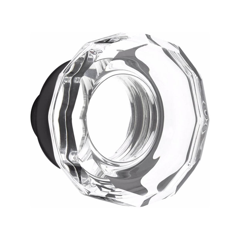 Emtek Brighton Tubular Handleset with Lowell Glass Knob