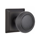 Emtek Norwich Knob Concealed Screws With Quincy Rosette