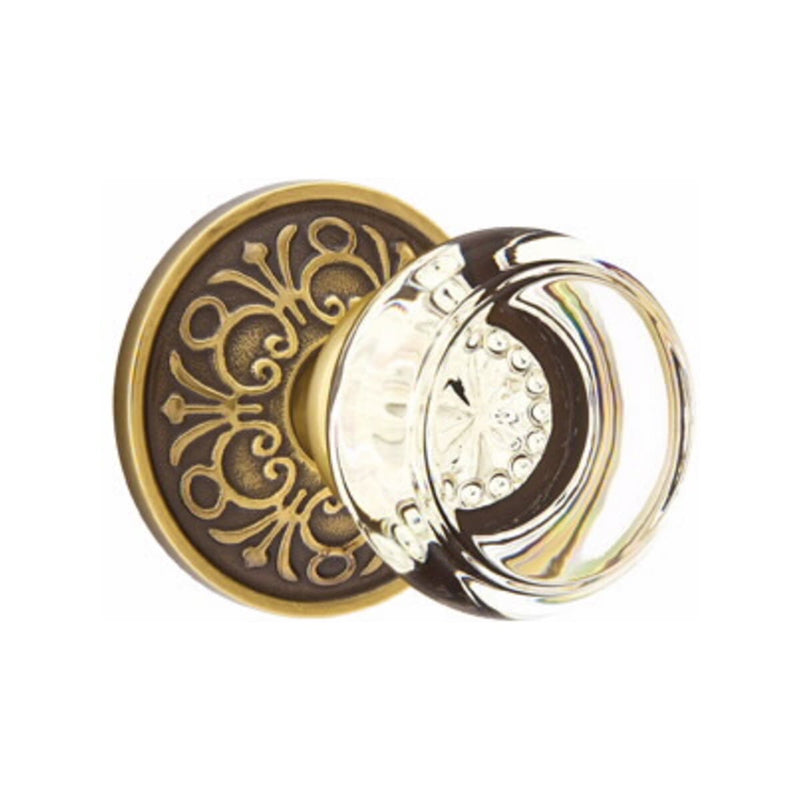 Emtek Georgetown Knob Concealed Screws With Lancaster Rosette