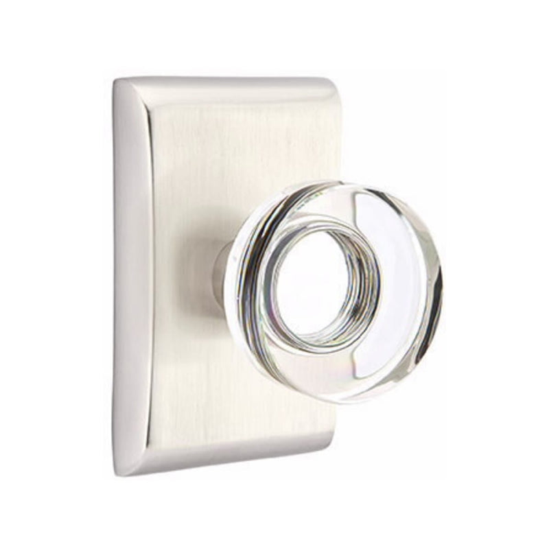Emtek Modern Disc Knob Concealed Screws with Neos Rosette