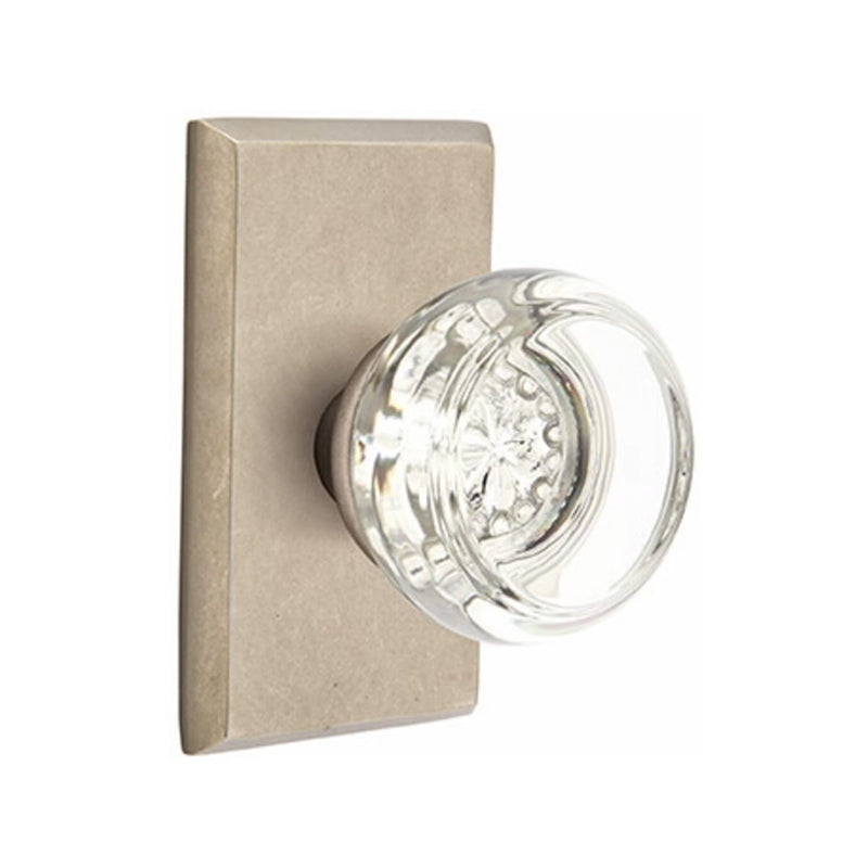 Emtek Glass Georgetown Knob Concealed Screws with