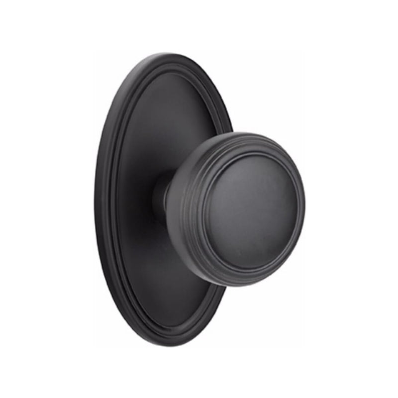 Emtek Norwich Knob Concealed Screws With Oval Rosette