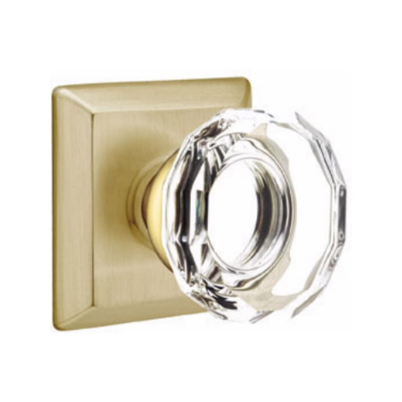 Emtek Lowell Knob Concealed Screws With Quincy Rosette