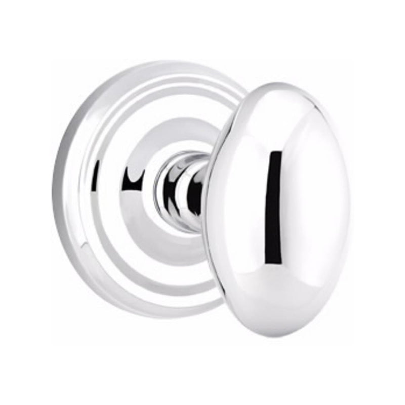 Emtek Egg Knob Concealed Screws With Regular Rosette