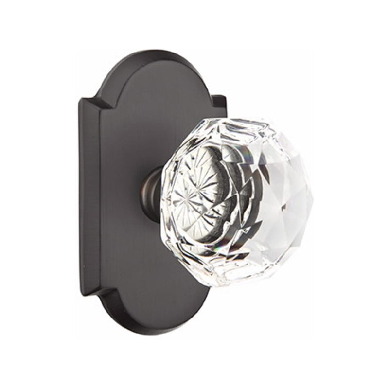 Emtek Glass Diamond Knob Concealed Screws with