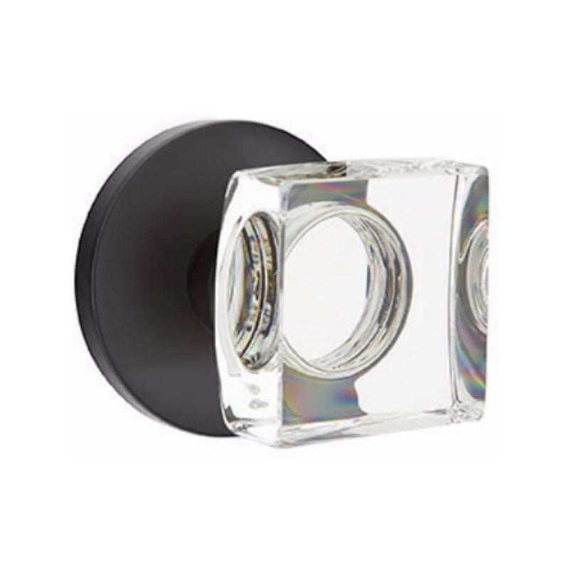 Emtek Modern Square Knob Concealed Screws with Disk Rosette