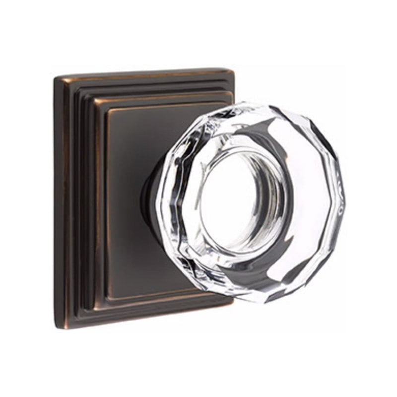 Emtek Lowell Knob With Wilshire Rosette