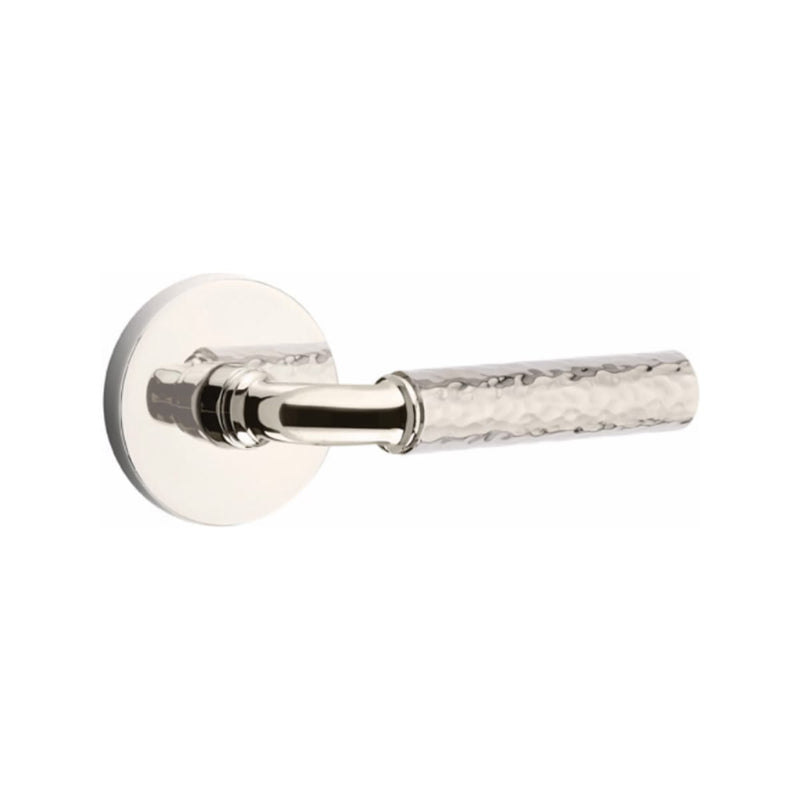 Emtek Select R-BAR Hammered Lever Concealed Screws  with Disk Rosette