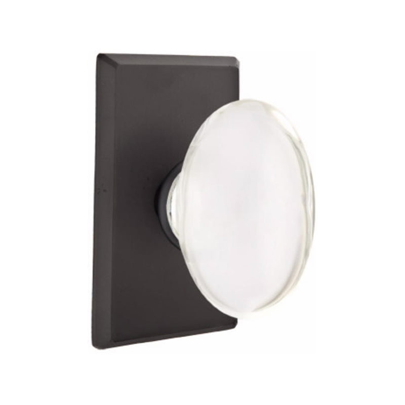 Emtek Glass Hampton Knob Concealed Screws with