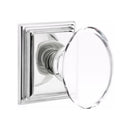 Emtek Hampton Knob Concealed Screws With Wilshire Rosette