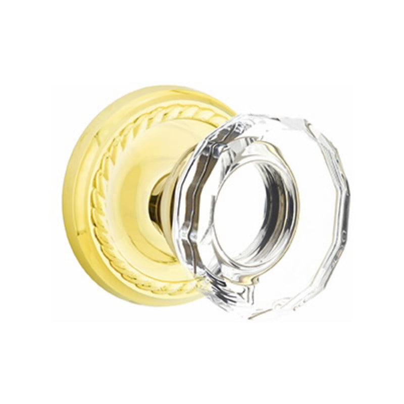 Emtek Lowell Knob Concealed Screws With Rope Rosette