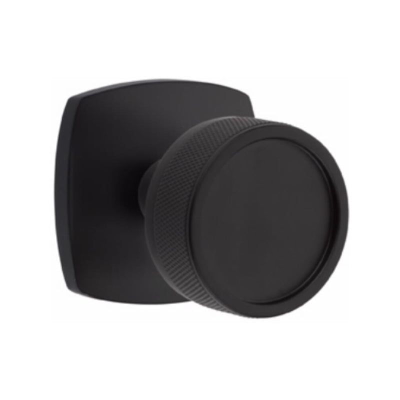 Emtek Select Conical Knurled Knob Concealed Screws with Urban Modern Rosette