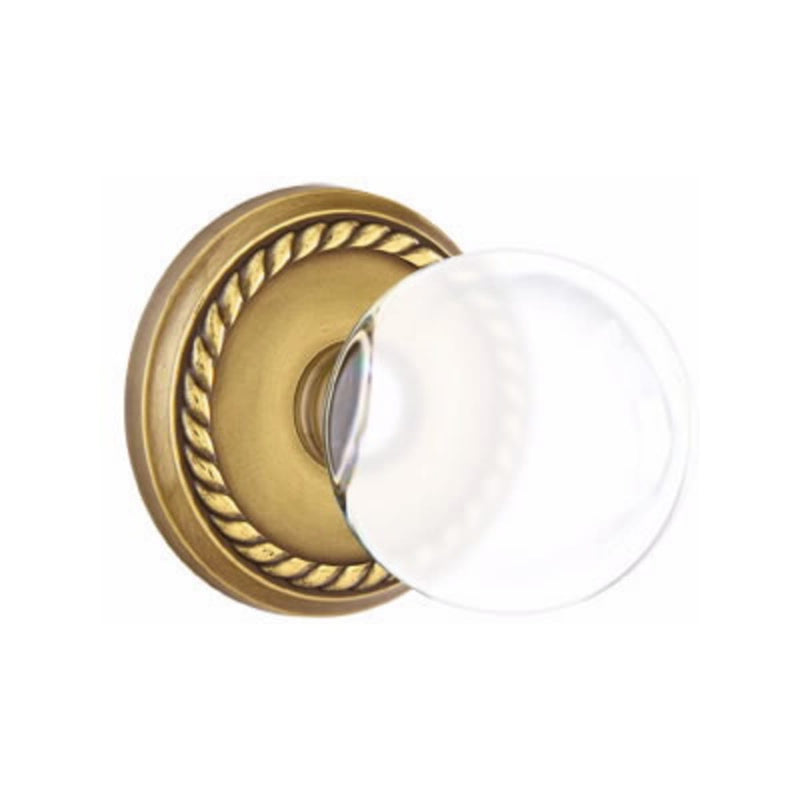 Emtek Bristol Knob Concealed Screws With Rope Rosette