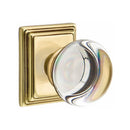 Emtek Providence Knob Concealed Screws With Wilshire Rosette