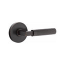 Emtek Select L-Square Knurled Lever Concealed Screws with Disk Rosette