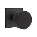 Emtek Select Conical Straight Knurled Knob Concealed Screws with Square Rosette