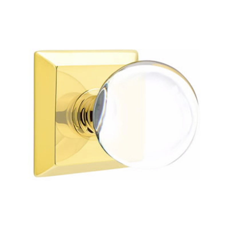 Emtek Bristol Knob Concealed Screws With Quincy Rosette