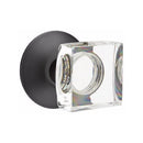 Emtek Modern Square Knob Concealed Screws with Modern Rosette