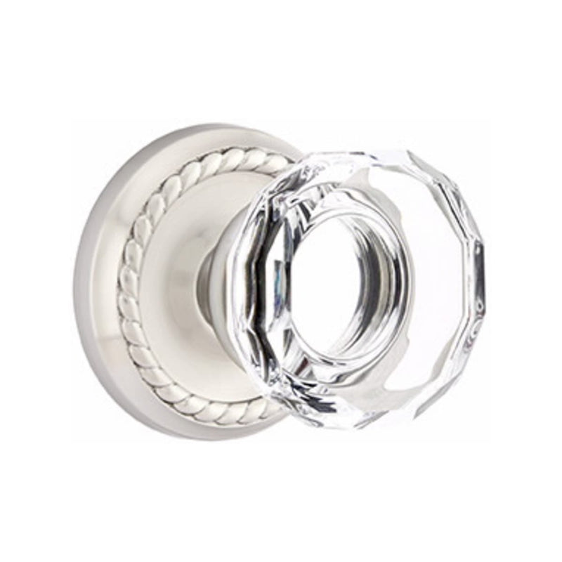 Emtek Lowell Knob Concealed Screws With Rope Rosette