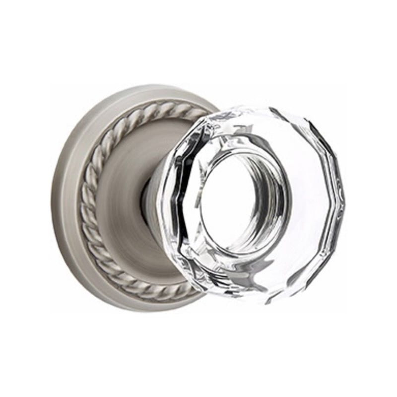 Emtek Lowell Knob Concealed Screws With Rope Rosette