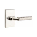 Emtek Select R-BAR Hammered Lever Concealed Screws with Modern Rectangular Rosette