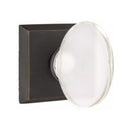 Emtek Glass Hampton Knob Concealed Screws with
