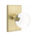 Emtek Bristol Knob Concealed Screws with Modern Rectangular Rosette