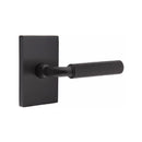 Emtek Select R-BAR Hammered Lever Concealed Screws with Modern Rectangular Rosette