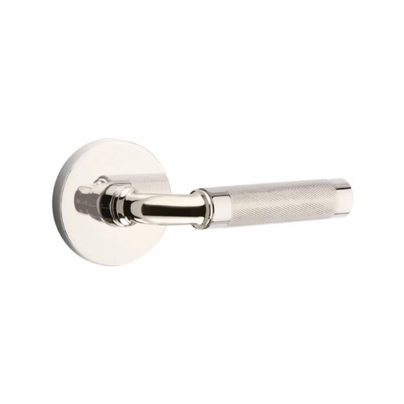 Emtek Select R-BAR Knurled Lever with Disk Rosette