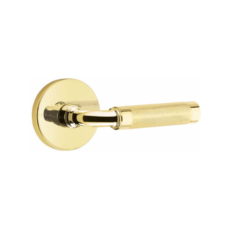 Emtek Select R-BAR Knurled Lever Concealed Screws with Disk Rosette