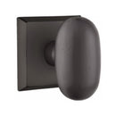Emtek Sandcast Bronze Egg Knob Concealed Screws with