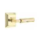 Emtek Select L-Square Tribeca Lever Concealed Screws with Wilshire Rosette