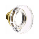 Emtek F13 Function Brisbane Mortise Handleset with Lowell Glass Knob