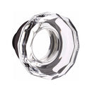 Emtek Wilshire Brass Tubular Entry set with Lowell Glass Knob