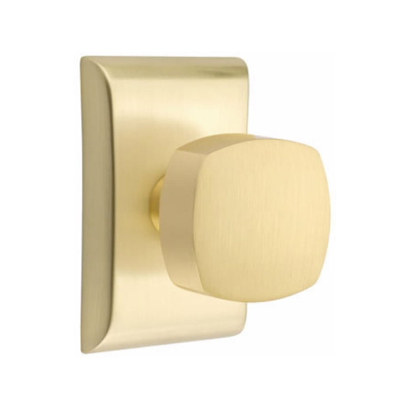 Emtek Freestone Knob Concealed Screws with Neos Rosette