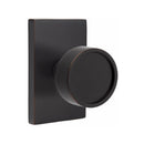 Emtek Verve Knob Concealed Screws with Modern Rectangular Rosette