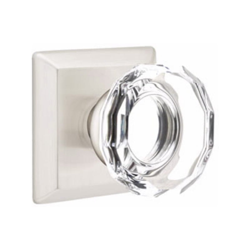 Emtek Lowell Knob Concealed Screws With Quincy Rosette