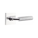 Emtek Select R-BAR Straight Knurled Lever Concealed Screws with Square Rosette