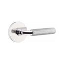 Emtek Select R-BAR Straight Knurled Lever with Disk Rosette