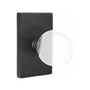 Emtek Bristol Knob Concealed Screws with Modern Rectangular Rosette