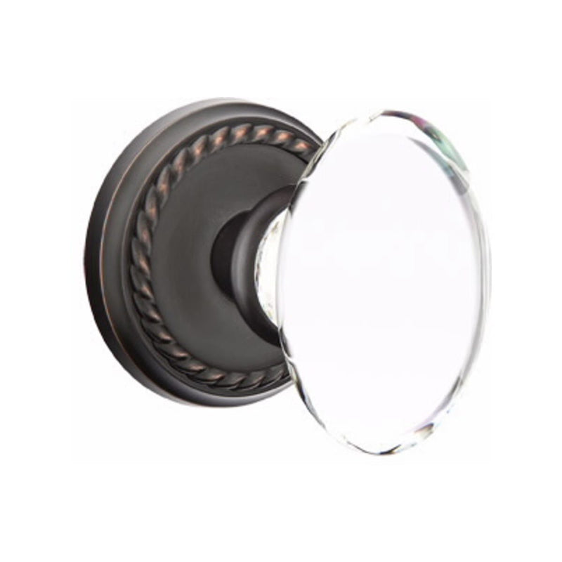 Emtek Hampton Knob Concealed Screws With Rope Rosette