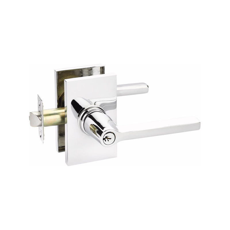 Emtek Modern Rectangular Single Point Lock with Helios Lever