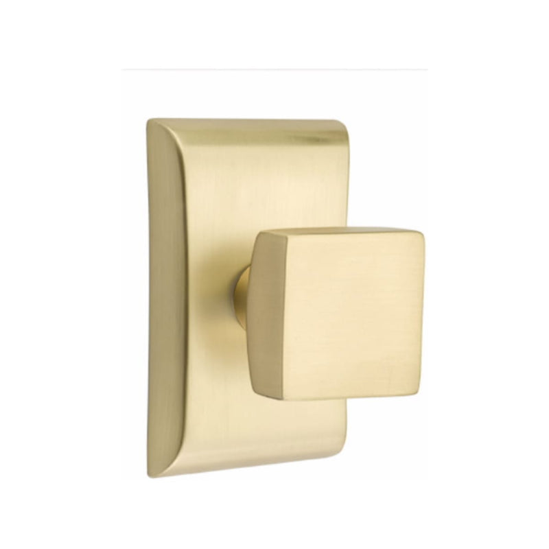 Emtek Square Knob Concealed Screws with Neos Rosette
